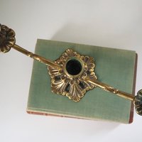 Vintage brass candelabra | Brass candelabra | Three arm brass candlestick holder | Three arm candelabra