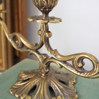 Vintage brass candelabra | Brass candelabra | Three arm brass candlestick holder | Three arm candelabra