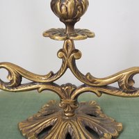 Vintage brass candelabra | Brass candelabra | Three arm brass candlestick holder | Three arm candelabra