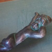 Vintage cast iron angel | Wattholma angel | Small cherub wall ornament | Vintage angel wall hanging | Made in Sweden