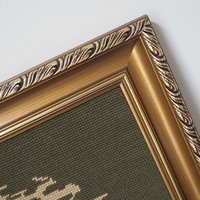Vintage needlepoint wall art | Religious needlepoint | Scandinavian wall art | Needlepoint wall hanging | Wool needlepoint