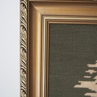 Vintage needlepoint wall art | Religious needlepoint | Scandinavian wall art | Needlepoint wall hanging | Wool needlepoint
