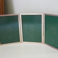Vintage triple picture frame | Vintage silver plated photo frame | Jyden triple photo frame | Vintage hinged picture frame