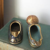Vintage brass ashtray | Small vintage ashtray | Brass ashtray | Shoe ashtray