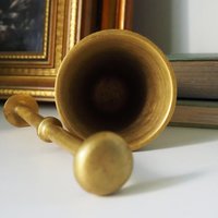 Vintage brass mortar and pestle | Vintage brass mortar | Heavy brass mortar and pestle
