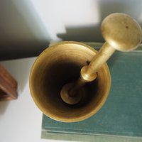 Vintage brass mortar and pestle | Vintage brass mortar | Heavy brass mortar and pestle