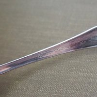 Set of six vintage tablespoons | Vintage silver plated tablespoons | Vintage engraved spoons | Vintage alpacca silver tablespoons