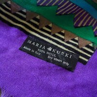 Vintage wool scarf | Geometric vintage wool scarf | Vintage Marja Kurki scarf | Marja Kurki wool scarf | Large wool scarf