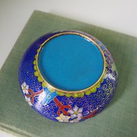 Vintage Cloisonné ashtray | Enameled brass ashtray | Vintage ashtray | Cloisonné ashtray