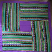 Vintage wool scarf | Geometric vintage wool scarf | Vintage Marja Kurki scarf | Marja Kurki wool scarf | Large wool scarf