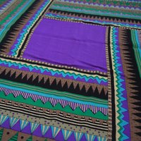 Vintage wool scarf | Geometric vintage wool scarf | Vintage Marja Kurki scarf | Marja Kurki wool scarf | Large wool scarf