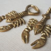 Vintage brass bottle opener set | Lobster bottle openers | Brass bottle openers | Vintage bottle openers | Brass wine bottle openers