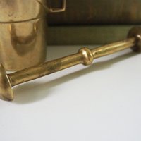 Vintage brass mortar and pestle | Heavy brass mortar | Vintage brass mortar | Brass mortar and pestle | Vintage kitchenware