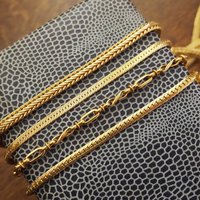 Vintage necklace | Gold tone chain | Vintage snake chain | Vintage gold chain | Mismatched necklaces