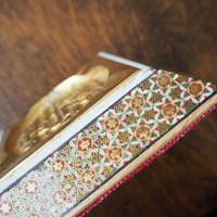 Vintage ashtray | Mosaic inlay ashtray | Brass ashtray | Mosaic ashtray