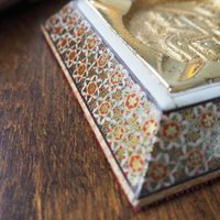 Vintage ashtray | Mosaic inlay ashtray | Brass ashtray | Mosaic ashtray