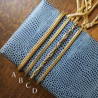 Vintage necklace | Gold tone chain | Vintage snake chain | Vintage gold chain | Mismatched necklaces