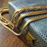 Vintage necklace | Gold tone chain | Vintage snake chain | Vintage gold chain | Mismatched necklaces