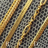 Vintage necklace | Gold tone chain | Vintage snake chain | Vintage gold chain | Mismatched necklaces