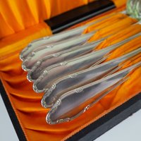 Set of six vintage tablespoons | Vintage silver plated tablespoons | Vintage tablespoon set | Vintage alpacca silver spoons
