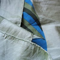 Vintage silk scarf | Floral silk scarf | Light green silk scarf | Large vintage silk scarf | Thai silk scarf | Floral silk scarf