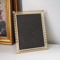 Vintage photo frame 18x24 cm | Vintage brass frame | Brass picture frame | Vintage Jyden picture frame | Danish photo frame