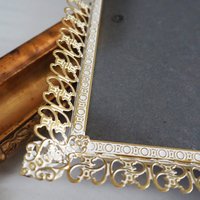 Vintage photo frame 18x24 cm | Vintage brass frame | Brass picture frame | Vintage Jyden picture frame | Danish photo frame