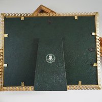 Vintage photo frame 18x24 cm | Vintage brass frame | Brass picture frame | Vintage Jyden picture frame | Danish photo frame