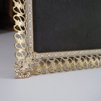 Vintage photo frame 18x24 cm | Vintage brass frame | Brass picture frame | Vintage Jyden picture frame | Danish photo frame