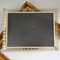 Vintage photo frame 18x24 cm | Vintage brass frame | Brass picture frame | Vintage Jyden picture frame | Danish photo frame