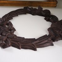 Vintage cast iron wreath | Angel wreath | Cast iron wreath | Vintage Christmas wreath | Cherub wreath | Vintage Christmas decor