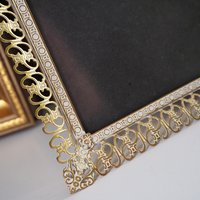 Vintage photo frame 18x24 cm | Vintage brass frame | Brass picture frame | Vintage Jyden picture frame | Danish photo frame