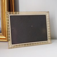 Vintage photo frame 18x24 cm | Vintage brass frame | Brass picture frame | Vintage Jyden picture frame | Danish photo frame