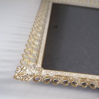 Vintage photo frame 18x24 cm | Vintage brass frame | Brass picture frame | Vintage Jyden picture frame | Danish photo frame
