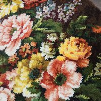 Vintage wall hanging | Carpets of Worth Picture Rug wall hanging | Summertime | Floral wall hanging | Made in England