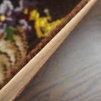 Vintage wall hanging | Carpets of Worth Picture Rug wall hanging | Summertime | Floral wall hanging | Made in England