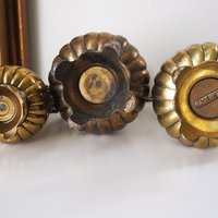 Set of three vintage vases | Brass tone pitchers | Italian brass tone vases | Made in Italy | Vintage pitchers