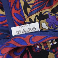 Vintage silk scarf | Vintage Marja Kurki scarf | Marja Kurki silk scarf | Geometric vintage silk scarf