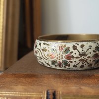 Vintage brass bangle | Vintage brass bracelet | Ornate brass bangle | Stacking bangle
