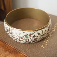 Vintage brass bangle | Vintage brass bracelet | Ornate brass bangle | Stacking bangle