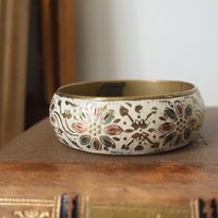 Vintage brass bangle | Vintage brass bracelet | Ornate brass bangle | Stacking bangle