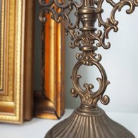 Vintage three arm candelabra | Ornate candelabra | Three arm candlestick holder | Vintage candelabrum | Small candelabrum