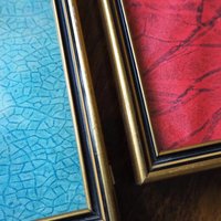 Set of two vintage frames | Vintage wooden picture frames | Vintage Eklöf photo frame | Made in Finland
