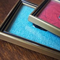 Set of two vintage frames | Vintage wooden picture frames | Vintage Eklöf photo frame | Made in Finland