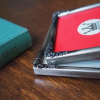 Set of two vintage silver plated photo frames | Small silver plated photo frames | Vintage picture frames | Matching frames