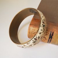 Vintage brass bangle | Vintage brass bracelet | Ornate brass bangle | Stacking bangle