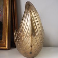 Vintage swan basket planter | Brass planter | Large vintage planter | Brass swan planter | Round swan planter