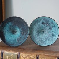 Pair of vintage candlestick holders | Twisted candlestick holders | Tall brass candlestick holders | Matching candlestick holders