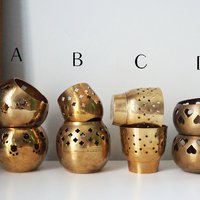 Vintage tealight holder sets | Brass candleholders | Vintage brass tealight holders | Brass tealight holders | Candleholder sets