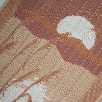 Vintage wall hanging | Pastel wall hanging | Vintage pink wall hanging | Scandinavian woven textile | Made in Finland